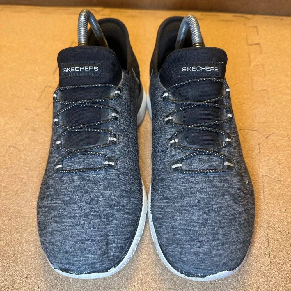 Skechers Hands Free Slip-ins Summits Diamond Dream Black Grey Wide Fit 149937W 8
